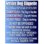 Service Dog Etiquette - Basics Tshirts