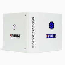 Service Dog LogBook 3 Ring Binders