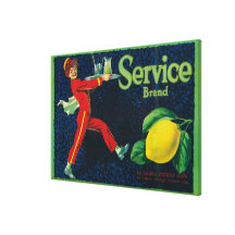 Service Lemon LabelLa Habra, CA Gallery Wrap Canvas