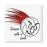 Service With A Smile Refrigerator Magnets