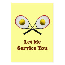 Service You Tennis Business Card