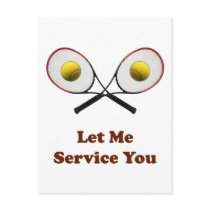 Service You Tennis Postcards
