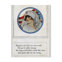Serviceman/Nurse Postcard