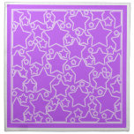 Servilletas del diseño de la lavanda y de la estre