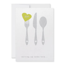 Serving Love Rehearsal Dinner Invitation