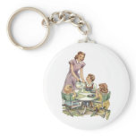 Serving Lunch Key Chain