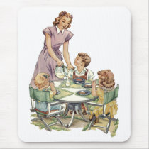 Serving Lunch Mousepad