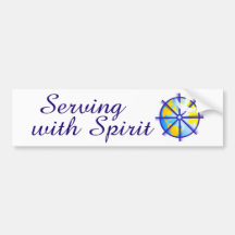 Serving with Spirit Bumper Sticker