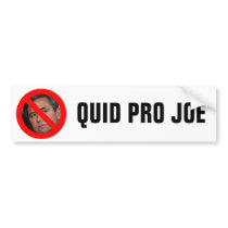 Sestak: QUID PRO JOE bumper stickers