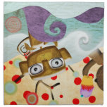 Set 4 Rupydetequila Monkey napkins American MoJo N napkins