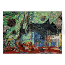 Set design for 'Scheherazade' Cards