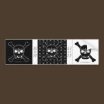 Set of 3 Skull And Crossbone Bumper Sticker bumper stickers