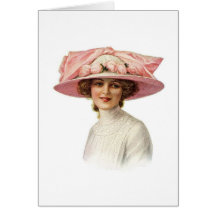 Set of Vintage Millinery Notecard (3)