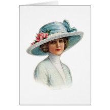 Set of Vintage Millinery Notecard (4)