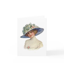 Set of Vintage Millinery Notecard (5)