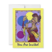 SET THE STAGE FOR FUN KARAOKE PARTY ~ INVITATION