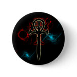 Set Wolf Fire and Ice Pinback Button