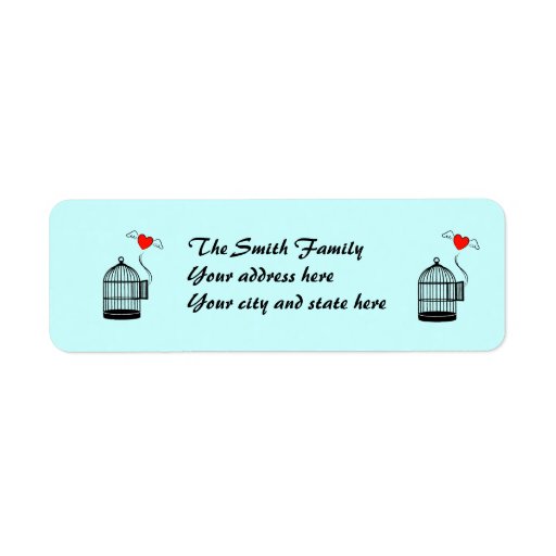 Set your heart free 2 return address labels