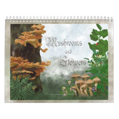 Seta y flores calendarios Seta y flores calendarios
