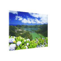 Sete Cidades, Azores Stretched Canvas Print