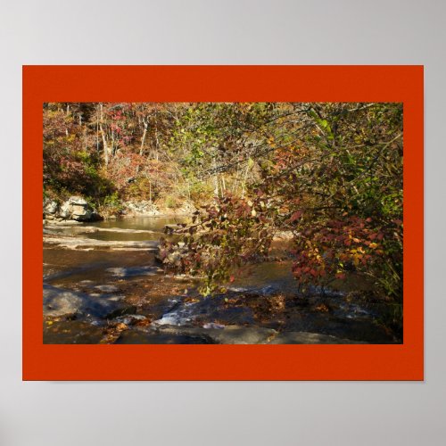 Settendown Creek in Fall print