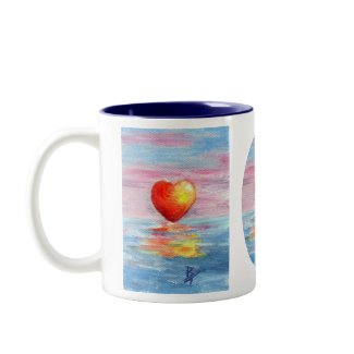 Setting Heart Mug mug