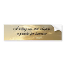 Setting Sun Bumper Sticker