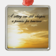 Setting Sun Christmas Ornaments