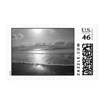 Setting Sun over the Ocean Stamps