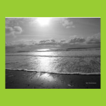 Setting Sun over the Ocean Poster posters