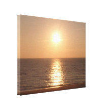 Setting Sun Stretched Canvas Prints