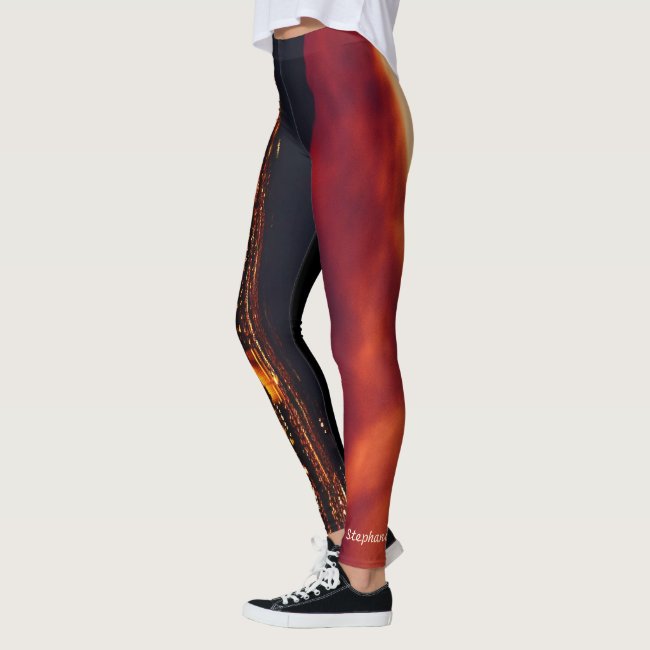 Setting the World on Fire Leggings with Name