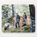 'Setting-up Camp' Mousepad