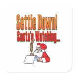 Settle Down – Santa's watching Sticker