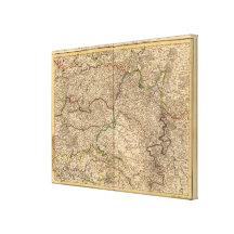 Settlements and forests in France Canvas Prints