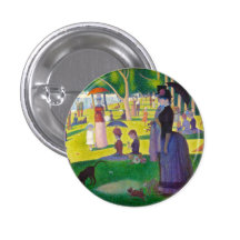 Seurat La Grande Jatte Button