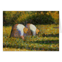 Seurat Painting Greeting Card