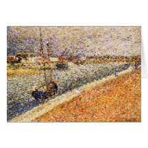 Seurat Painting Greeting Cards