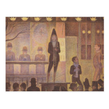 Seurat Painting - The Circus Parade Postcards