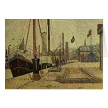 Seurat Painting The Maria Greeting Cards