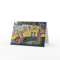 Seurat Parody Greeting Card