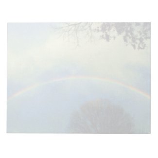 Seurat rainbow with trees muted notepad notepad