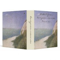 Seurat's Beach at Honfleur binders by MasterpieceCafe Seurat's Beach at Honfleur binders