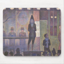 Seurat's Circus Sideshow mousepads by MasterpieceCafe Seurat's Circus Sideshow mousepads