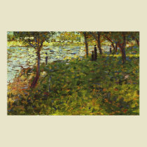 Landscape and Characters by the River