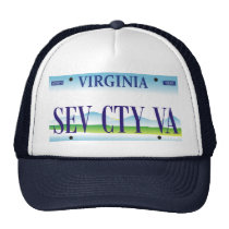 Sev City VA Plate - Blue Trucker Hat