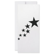 seven black stars icon rack cards