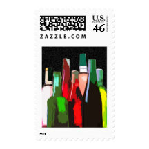 Seven Bottles of Wine on the Wall Postage