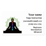 Seven Chakras Yoga Design Business Cards