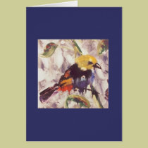 Seven Coloured Tanager bird Note Card cards